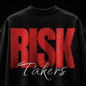 "BNGRBL" Risk Takers Oversized Unisex Graphic Tee – Black